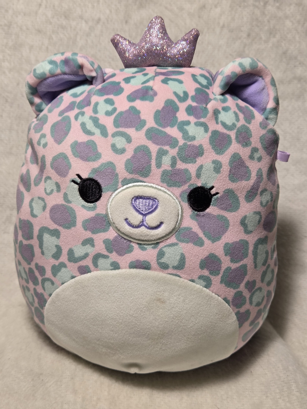 HERA the Cheetah Squishmallows Blue Pink Purple Crown Wildlife Squad NO HANGTAG